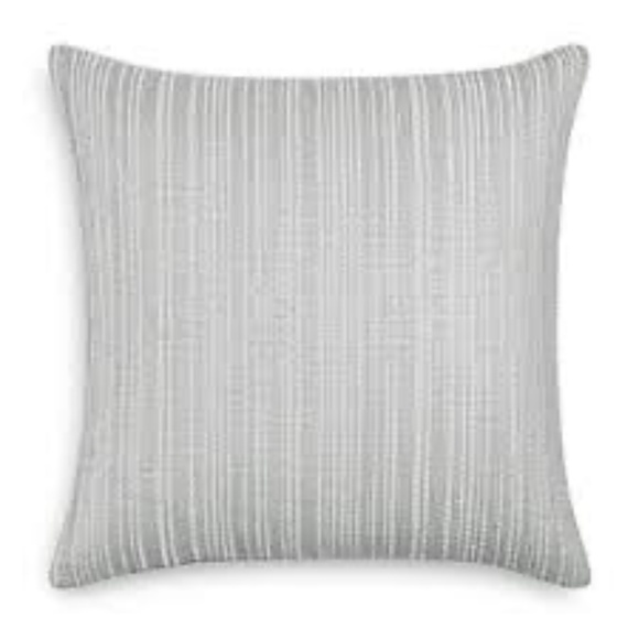 NWT $160 Hudson Park Collection Marble Frame Decorative Pillow‎ in Silver  #P30 - Picture 1 of 15
